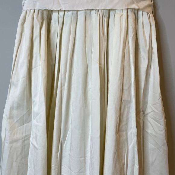 J.Crew Flutter Sleeve Maxi Dress Cotton Sateen Bow Special Occasion BI927 Ivory - Picture 5 of 16